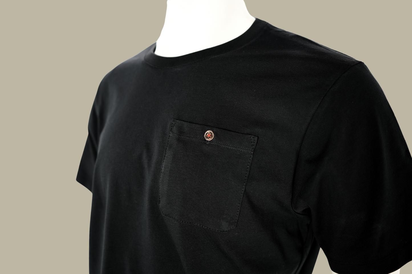 "14K Forever Button" Mens Black Shirt
