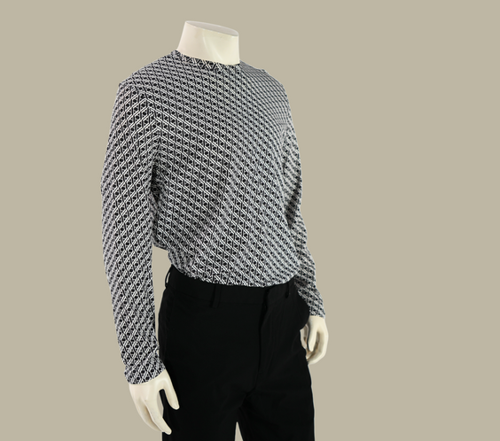 Long Sleeve Black Retro