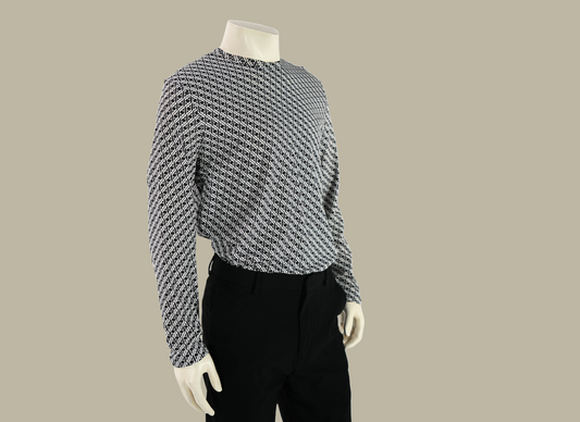 Long Sleeve Black Retro