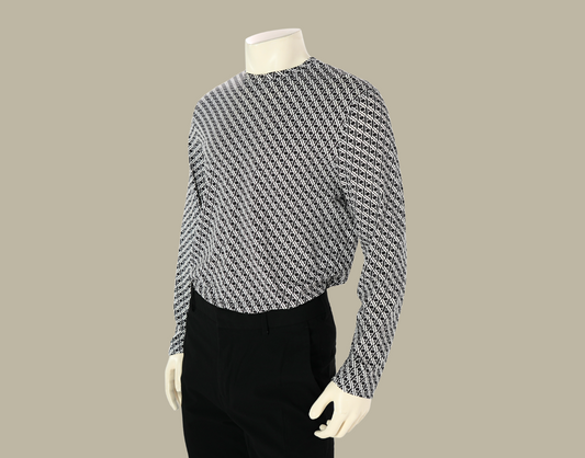 Long Sleeve Black Retro