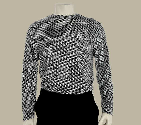 Long Sleeve Black Retro