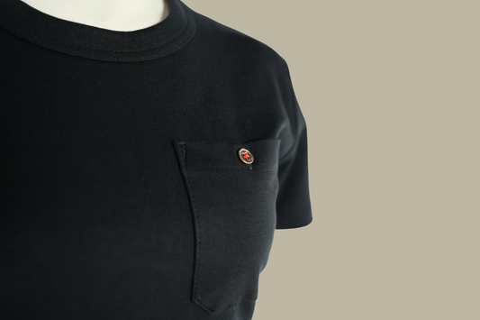 "14K Forever Button" Women's Black Shirt