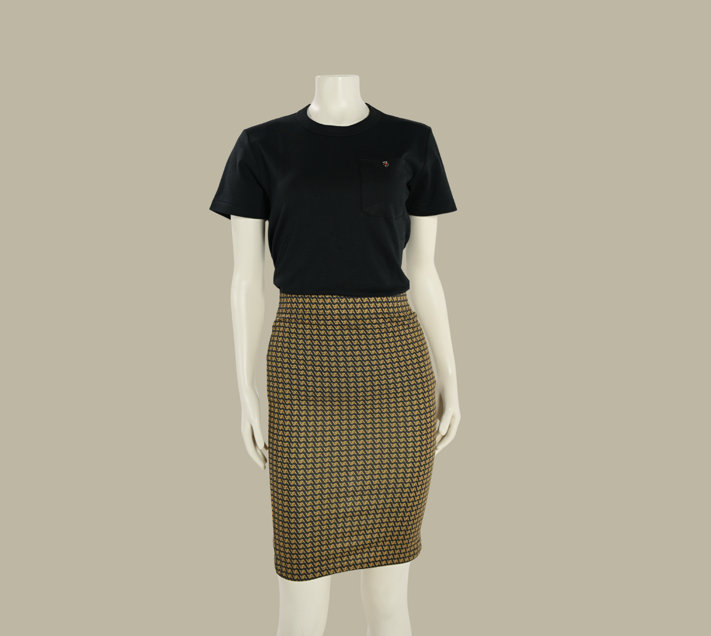"14K Forever Button" Women's Black Shirt