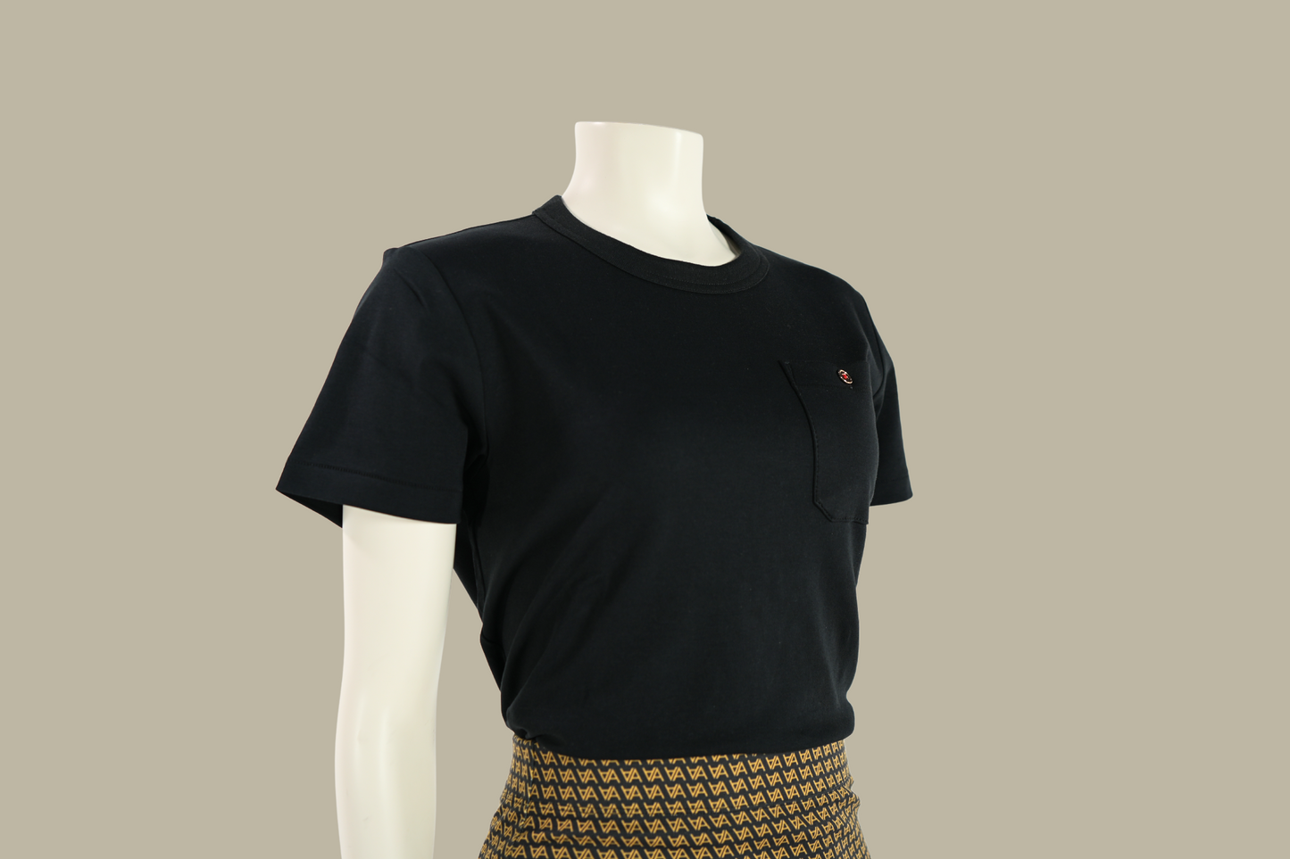 "14K Forever Button" Women's Black Shirt