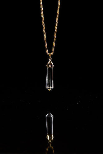 Large 14K Gold Krýstallos Pendant