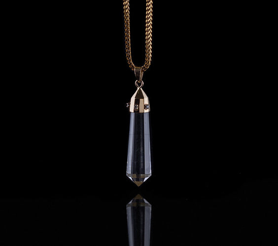 Large 14K Gold Krýstallos Pendant