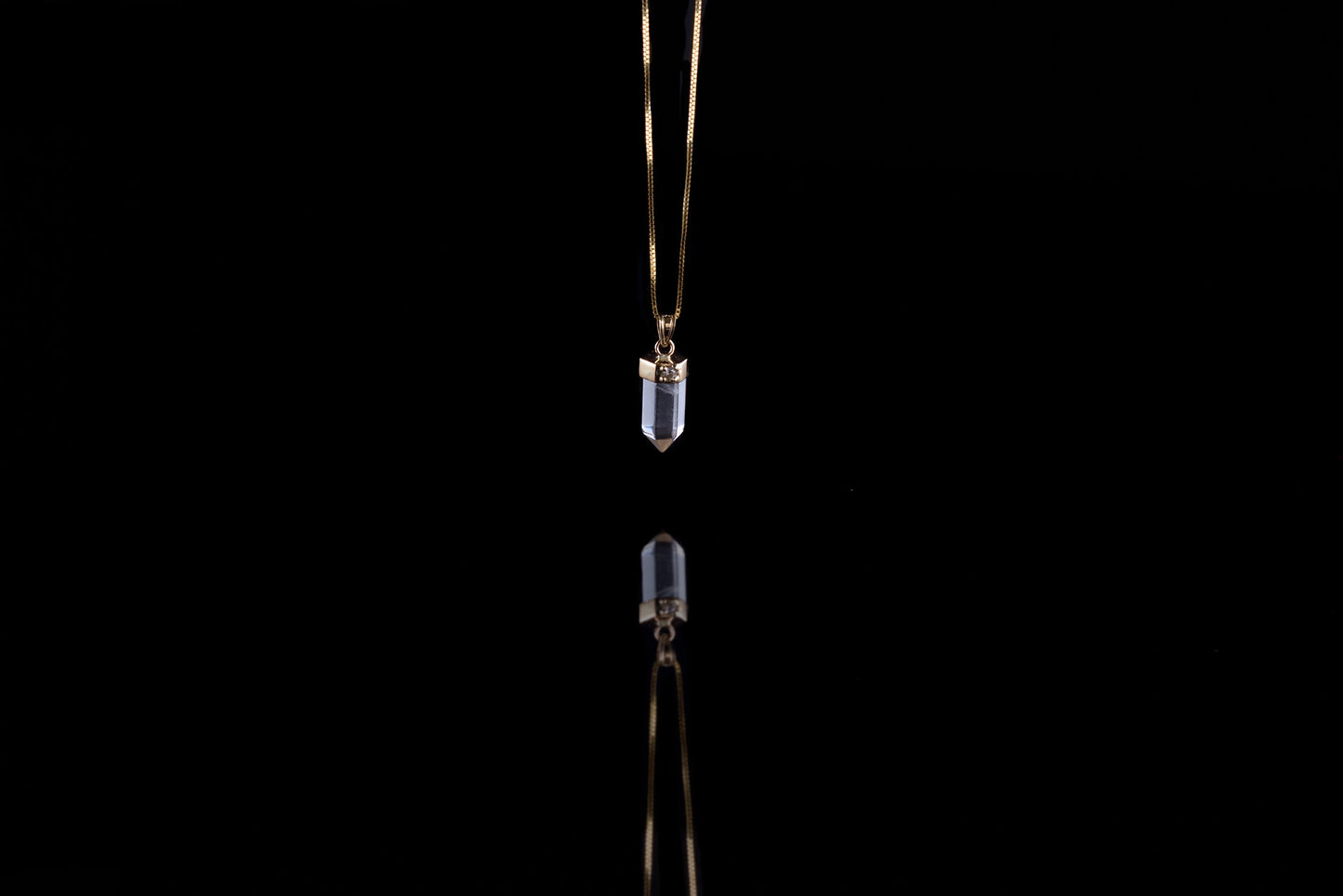 Small 14K Gold Krýstallos Pendant